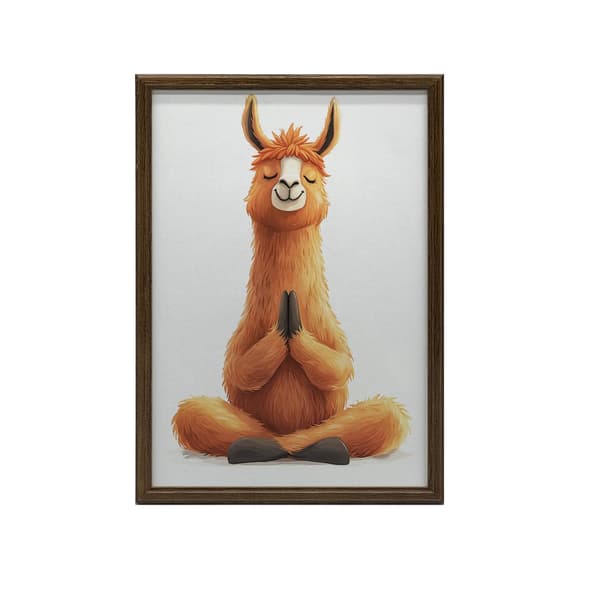 Meditoiva lama-juliste Meditoiva lama-juliste, 30x40 cm, musta alumiinikehys, 230 gsm mattapaperi