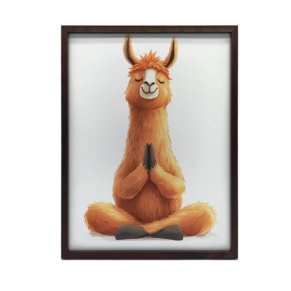 Meditoiva lama-juliste Meditoiva lama-juliste, 30x40 cm, musta alumiinikehys, 230 gsm mattapaperi