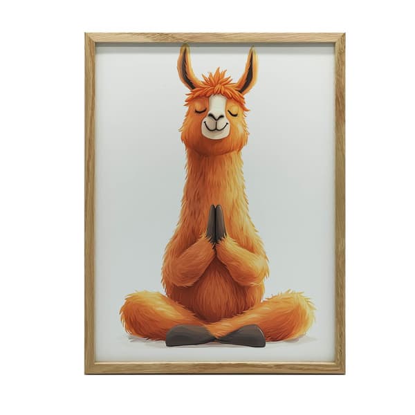 Meditoiva lama-juliste Meditoiva lama-juliste, 30x40 cm, musta alumiinikehys, 230 gsm mattapaperi