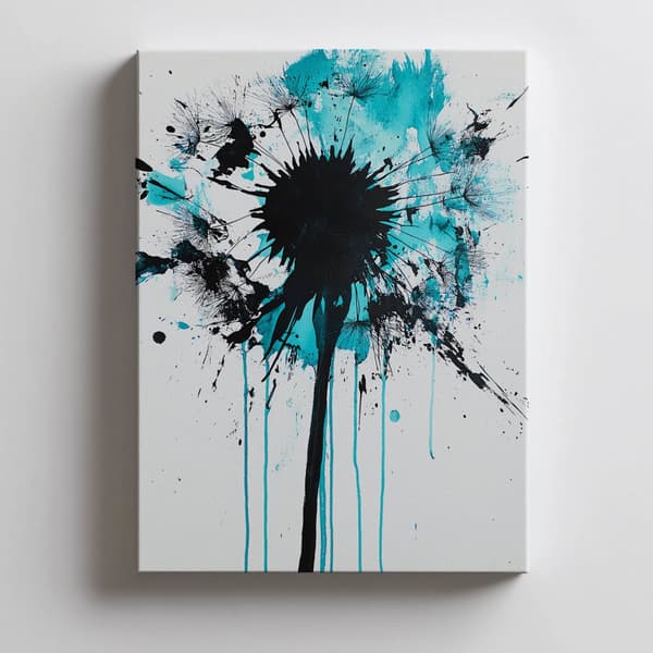 Plakat Mælkebøtte i bevægelse Plakat Mælkebøtte i bevægelse, 30x40 cm, mørkebrun træramme, 230 gsm mat papir