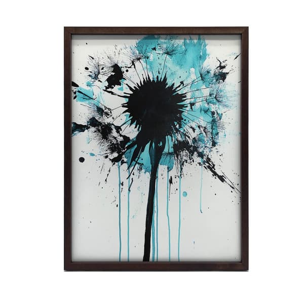 Plakat Mælkebøtte i bevægelse Plakat Mælkebøtte i bevægelse, 30x40 cm, mørkebrun træramme, 230 gsm mat papir