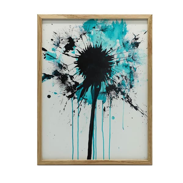 Plakat Mælkebøtte i bevægelse Plakat Mælkebøtte i bevægelse, 30x40 cm, mørkebrun træramme, 230 gsm mat papir
