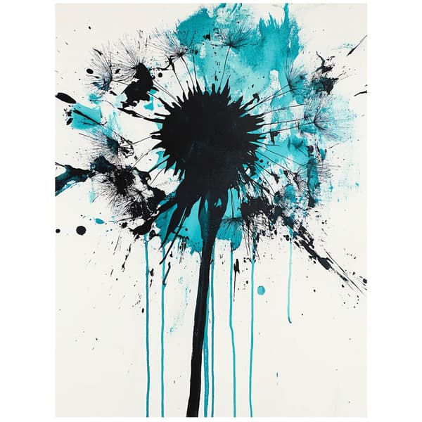 Plakat Mælkebøtte i bevægelse Plakat Mælkebøtte i bevægelse, 30x40 cm, hvid træramme, 230 gsm mat papir