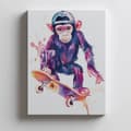 Pikkukuva 4 / 11: Juliste Monkey Skateboarder Juliste Monkey Skateboarder, 30x40 cm, kehystämätön, ensiluokkainen kangas paareilla