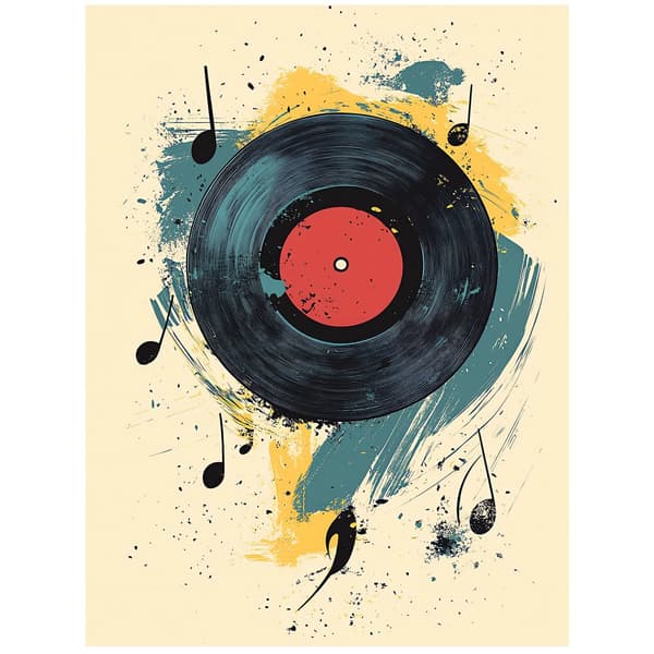 Melody of Chaos Poster Melody of Chaos Poster, 50x70 cm, mörkbrun träram, 230 gsm matt papper