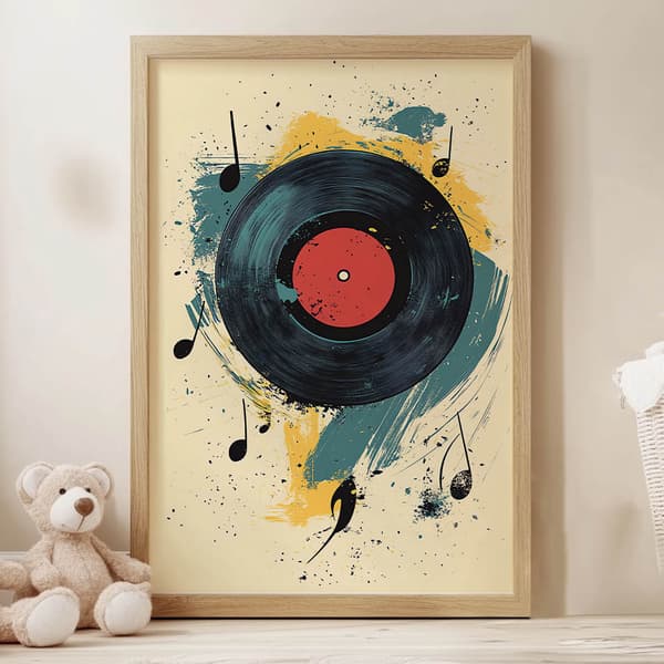 Melody of Chaos Poster Melody of Chaos Poster, 50x70 cm, mörkbrun träram, 230 gsm matt papper