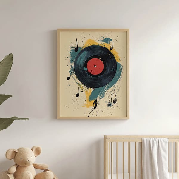 Melody of Chaos Poster Melody of Chaos Poster, 50x70 cm, mörkbrun träram, 230 gsm matt papper