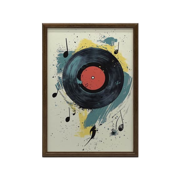 Melody of Chaos Poster Melody of Chaos Poster, 50x70 cm, mörkbrun träram, 230 gsm matt papper