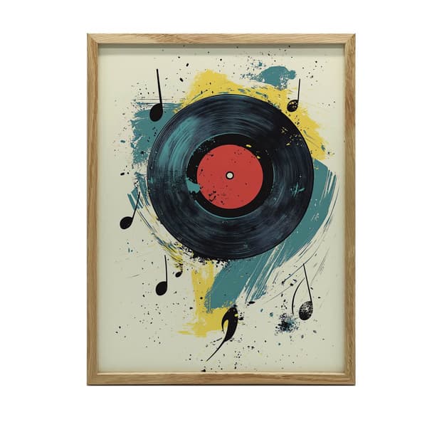 Melody of Chaos Poster Melody of Chaos Poster, 50x70 cm, mörkbrun träram, 230 gsm matt papper