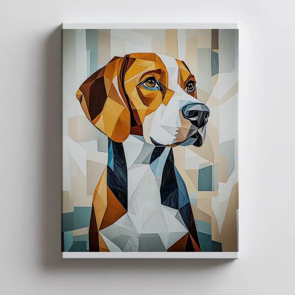 Beagle in Geometry Plakat Beagle in Geometry Plakat, 30x40 cm, uindrammet, 230 gsm mat papir