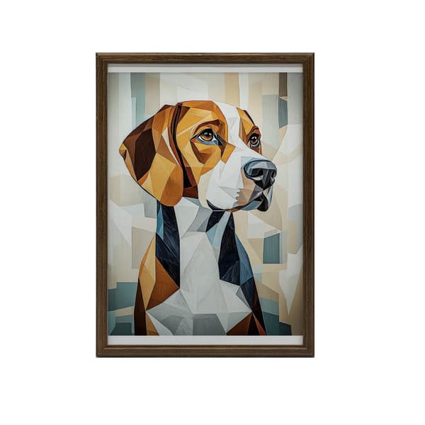 Beagle in Geometry Plakat Beagle in Geometry Plakat, 30x40 cm, uindrammet, 230 gsm mat papir