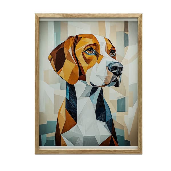 Beagle in Geometry Plakat Beagle in Geometry Plakat, 30x40 cm, uindrammet, 230 gsm mat papir