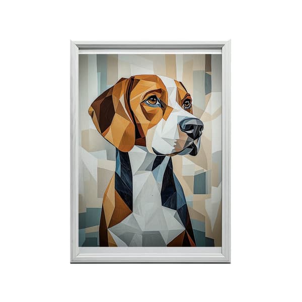 Beagle in Geometry Plakat Beagle in Geometry Plakat, 40x50 cm, uindrammet, 230 gsm mat papir