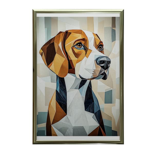 Beagle in Geometry Plakat Beagle in Geometry Plakat, 70x100 cm, uindrammet, 230 gsm mat papir