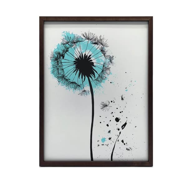 Plakat Delikat mælkebøtte i bevægelse Plakat Delikat mælkebøtte i bevægelse, 30x40 cm, hvid træramme, 230 gsm mat papir