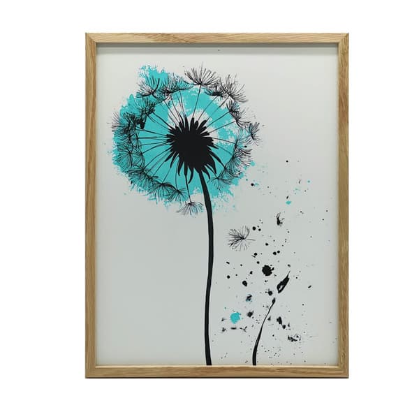 Plakat Delikat mælkebøtte i bevægelse Plakat Delikat mælkebøtte i bevægelse, 30x40 cm, hvid træramme, 230 gsm mat papir