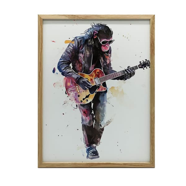 Guitar Master Plakat Guitar Master Plakat, 30x40 cm, lys egetræsramme, 230 gsm mat papir