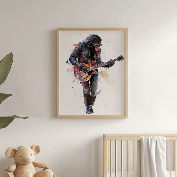 Guitar Master Plakat Guitar Master Plakat, 70x100 cm, sort aluminiumsramme, 230 gsm mat papir