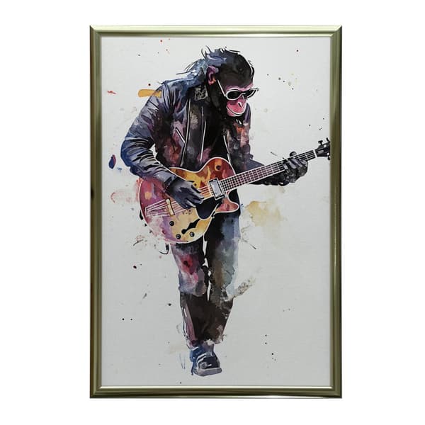 Guitar Master Plakat Guitar Master Plakat, 70x100 cm, sort aluminiumsramme, 230 gsm mat papir