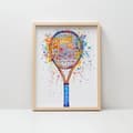 Miniatyrbillede 8 af 11: Plakat Joyful tennis world Plakat Joyful tennis world, 30x40 cm, lys egetræsramme, 230 gsm mat papir