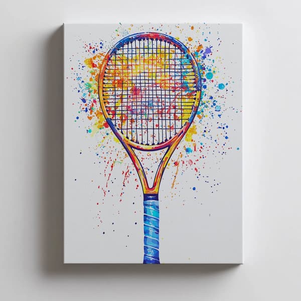 Plakat Joyful tennis world Plakat Joyful tennis world, 50x70 cm, lys egetræsramme, 230 gsm mat papir