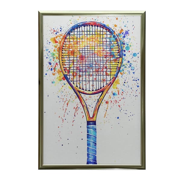 Plakat Joyful tennis world Plakat Joyful tennis world, 50x70 cm, lys egetræsramme, 230 gsm mat papir