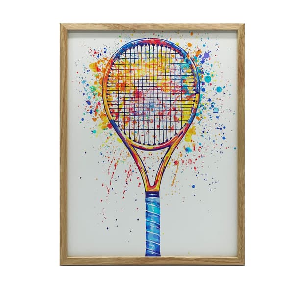Plakat Joyful tennis world Plakat Joyful tennis world, 50x70 cm, lys egetræsramme, 230 gsm mat papir