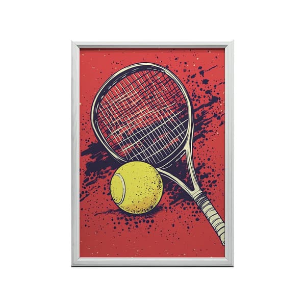 Tennis Passion Poster Tennis Passion Poster, 70x100 cm, guld aluminiumram, 230 gsm matt papper