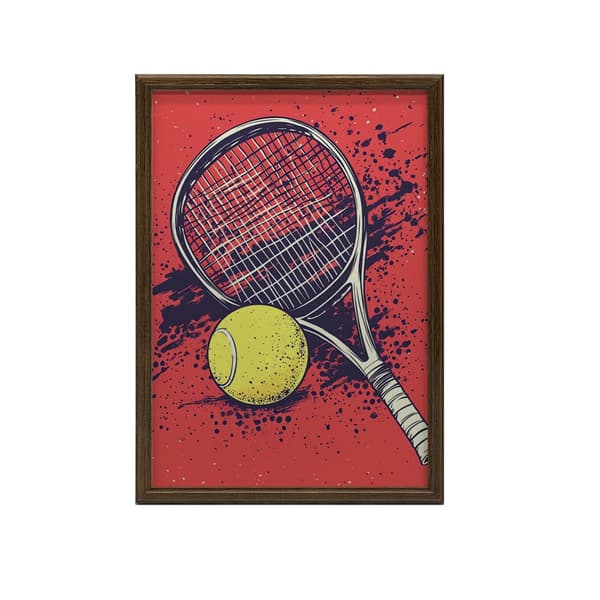 Tennis Passion Poster Tennis Passion Poster, 70x100 cm, guld aluminiumram, 230 gsm matt papper