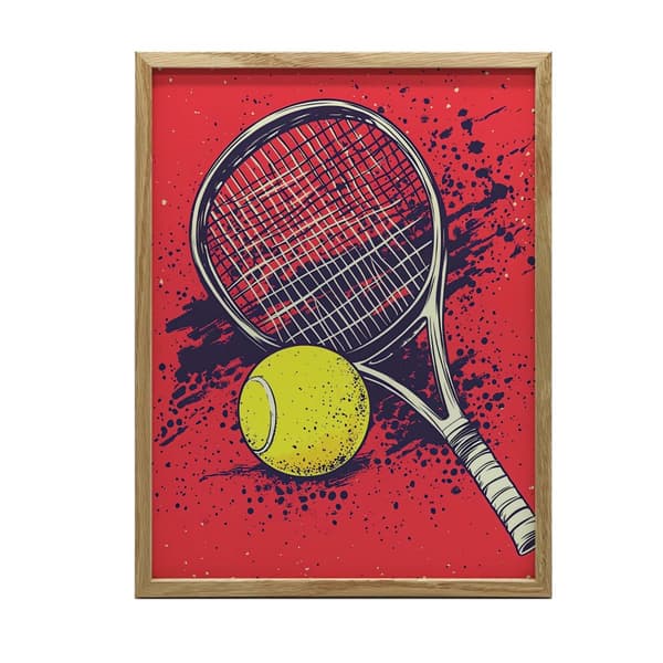 Tennis Passion Poster Tennis Passion Poster, 70x100 cm, guld aluminiumram, 230 gsm matt papper