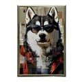 Pikkukuva 11 / 11: Husky in Glasses -juliste Husky in Glasses -juliste, 50x70 cm, vaalea tammipuukehys, 230 gsm mattapaperi