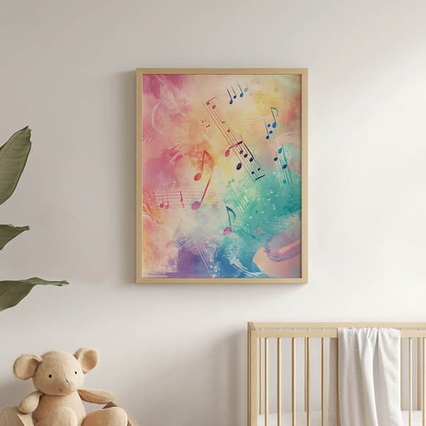 Joyful melodi plakat Joyful melodi plakat, 30x40 cm, sort aluminiumsramme, 230 gsm mat papir
