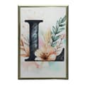 Miniatyrbillede 7 af 11: Plakatbogstav "L" i blomstersammensætning Plakatbogstav "L" i blomstersammensætning, 50x70 cm, rammeløs, 230 gsm mat papir