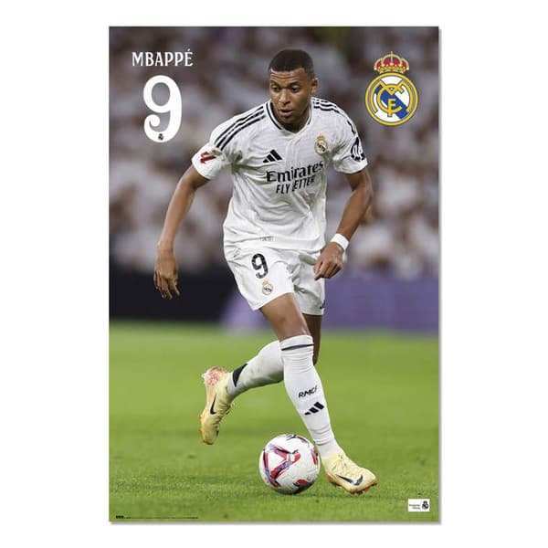Affisch Real Madrid 2024/2025 Mbappe