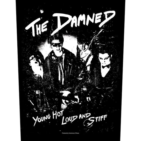 BACK PATCH: THE DAMNED - YOUNG, HOT, LOUD AND STIFF