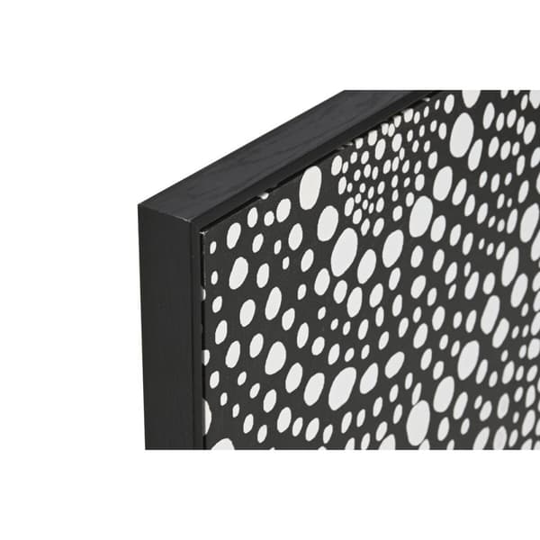 Tavla Home ESPRIT Vit Svart Abstrakt Modern Lackad 60 x 3,5 x 80 cm (2 antal)