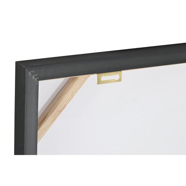 Tavla Home ESPRIT Svart Turkos Tiger Lackad 60 x 3,5 x 60 cm (2 antal)