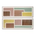 Miniatyrbillede 1 af 4: Maleri Home ESPRIT Moderne Urban 152 x 4,5 x 52 cm (2 enheder)