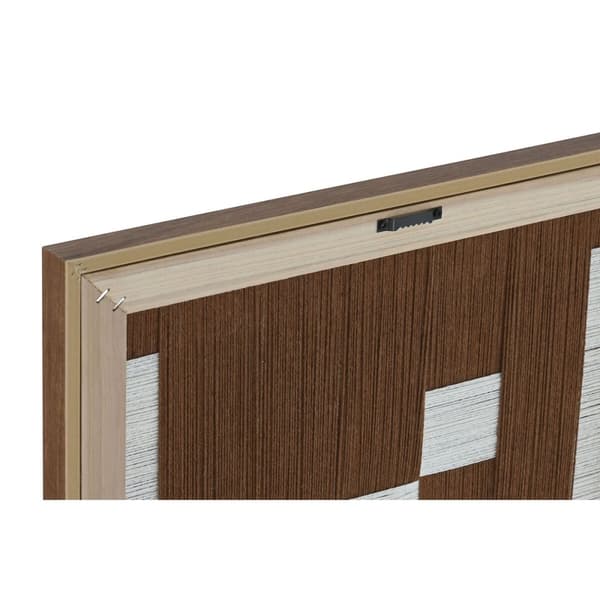 Maleri Home ESPRIT Hvid Brun Beige Moderne Urban 50 x 3 x 50 cm (2 enheder)
