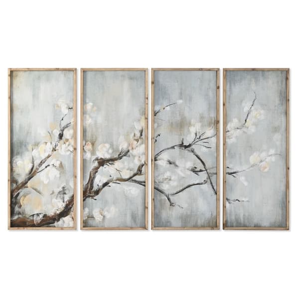 Maleri Home ESPRIT Blå Hvid Brun Orientalsk 200 x 2,5 x 120 cm