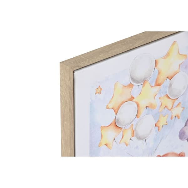 Maleri Home ESPRIT Blå Brun Børns 30 x 2 x 40 cm (4 enheder)