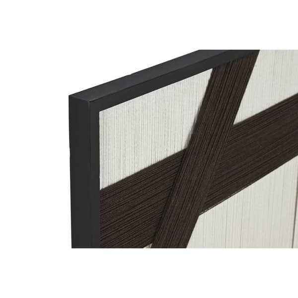 Maleri Home ESPRIT Hvid Mørkegrå Moderne Urban 60 x 3 x 90 cm (2 enheder)