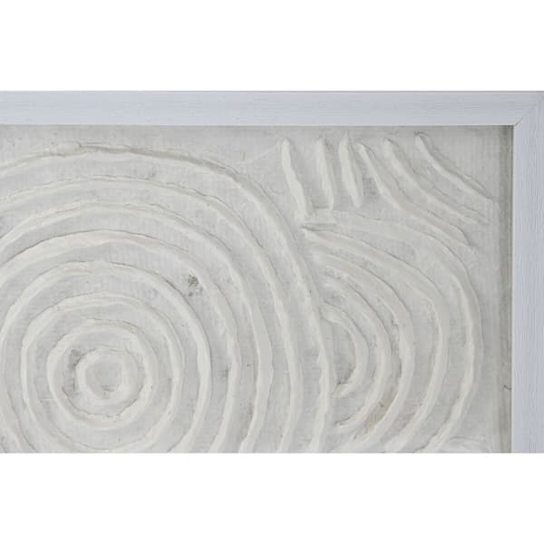 Maleri Home ESPRIT Hvid Natur Skandinavisk 35 x 2 x 35 cm
