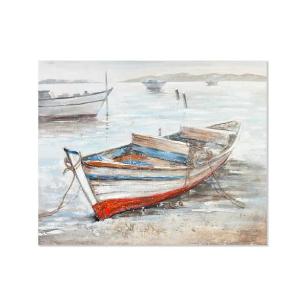 Maalaus Home ESPRIT Laiva Välimeren 150 x 4 x 120,5 cm