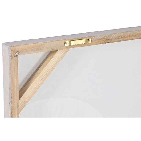 Maalaus Home ESPRIT Valkoinen Beige Ympyrät Skandinaavinen 80 x 3 x 80 cm (2 osaa)