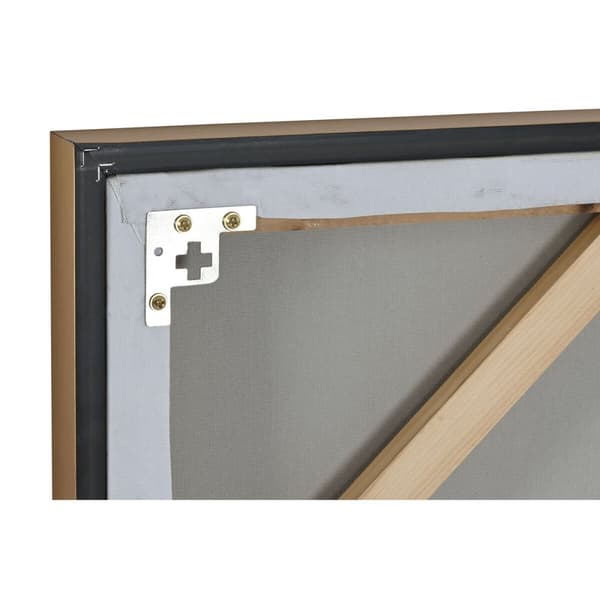 Maleri Home ESPRIT Hvid Beige Gylden Moderne Urban 90 x 3,5 x 120 cm (2 enheder)