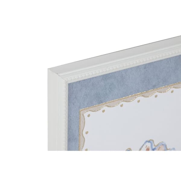 Maleri Home ESPRIT Blå Krem 30 x 3 x 40 cm (3 enheter)