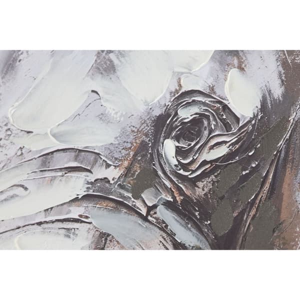 Maleri Home ESPRIT Hvit Brun Grå Elefant Kolonial 80 x 3,5 x 80 cm (2 enheter)