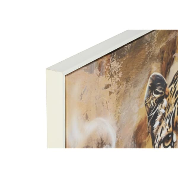 Maleri Home ESPRIT Brun Svart Gyllen 103,5 x 3,5 x 103,5 cm (2 enheter)