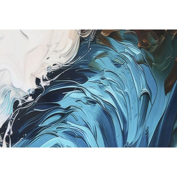 Maleri Home ESPRIT Blå Hvit Brun Sjø og hav 80 x 3,5 x 80 cm (2 enheter)